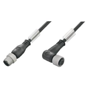 no shielded no led 90 socket - straight pin m 5 1 5 poles of number m12 m12 cable sensor-actuator