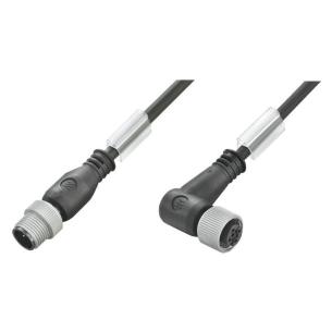no shielded no led 90 socket - straight pin m 2 3 poles of number m12 m12 cable sensor-actuator