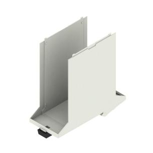 grey light plastic state installed in ip20 45 width housing modular element base