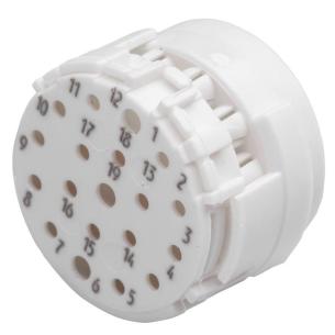 none coding 19 poles of number m23 connection crimp connector circular insert contact
