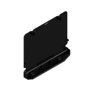 black 66 pa state installed in ip20 22 width housing profile plate end