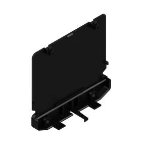 black 66 pa state installed in ip20 2 27 width housing profile plate end