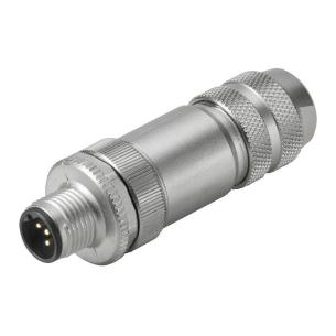 yes connection shield ip67 5 poles of number connection screw a-coded m12 customisable field plug round