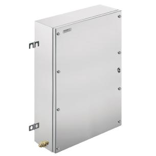 sw10 screws slotted hex-head m6 and hinges 4 top bottom yes plate flange electropolished mm 200 x 550 x 350 housing metal ex