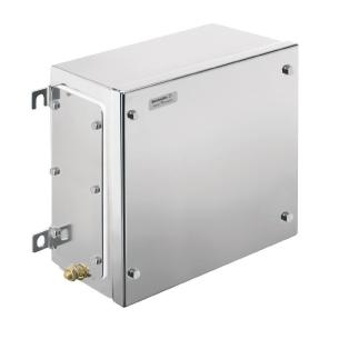 sw10 screws slotted hex-head m6 top bottom yes plate flange electropolished mm 150 x 260 x 260 housing metal ex