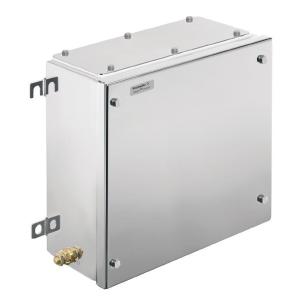 sw10 screws slotted hex-head m6 right left bottom yes plate flange electropolished mm 150 x 306 x 306 housing metal ex