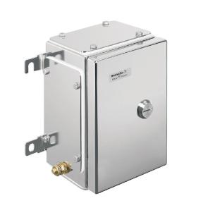 insert slotted with fastener quarter-turn no plate flange electropolished mm 133 x 229 x 152 housing metal ex