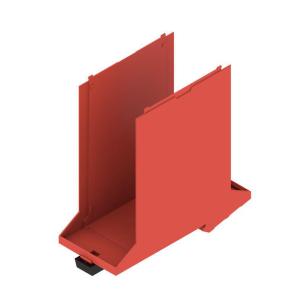 red plastic state installed in ip20 45 width housing modular element base