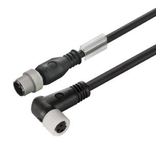 no shielded no led 90 socket - straight pin m 5 1 3 poles of number m8 m12 cable sensor-actuator