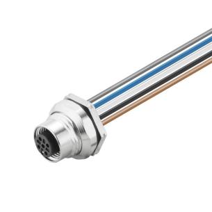 mm2 34 0 m 2 5 poles of number connector socket cable with built-in plug round
