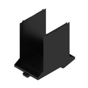 black plastic state installed in ip20 5 67 width housing modular element base