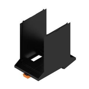 black plastic state installed in ip20 5 67 width housing modular element base