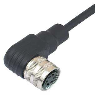 no shielded no led angled socket m 5 12 poles of number m16 cable sensor-actuator