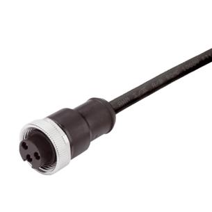 no shielded no led straight socket female m 5 3 poles of number 8 7 cable sensor-actuator