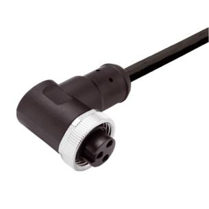 no shielded no led angled socket m 10 3 poles of number 8 7 cable sensor-actuator