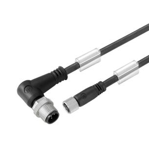 no shielded no led straight bush - angled pin m 5 0 3 poles of number m8 m12 cable sensor-actuator