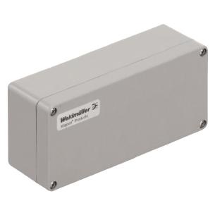 grey silver polished untreated polyester fibre-reinforced glass mm 55 x 75 x 190 enclosure empty polyester pok klippon housing plastic
