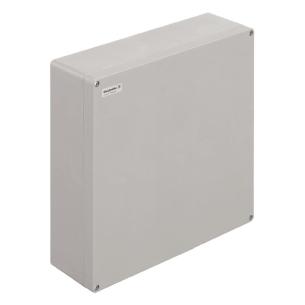 grey silver polished untreated polyester fibre-reinforced glass mm 120 x 405 x 400 enclosure empty polyester pok klippon housing plastic