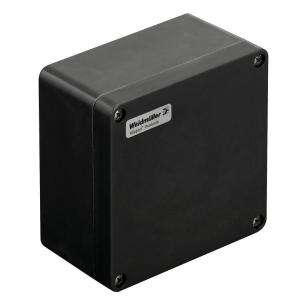 black polished untreated polyester fibre-reinforced glass mm 90 x 160 x 160 enclosure empty polyester pok klippon housing plastic ex