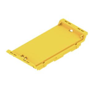 yellow traffic plastic state installed in ip20 45 width housing modular element front