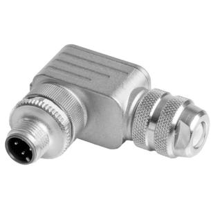 yes connection shield ip67 4 poles of number connection tension-clamp a-coded m12 customisable field plug round