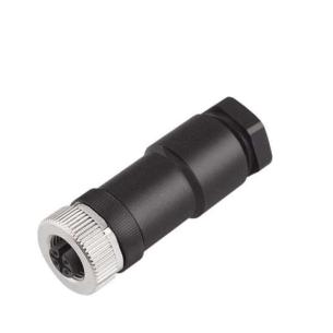 no connection shield ip67 5 poles of number connection screw a-coded m12 customisable field plug round