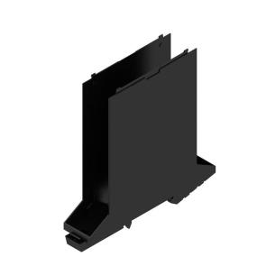 black plastic state installed in ip20 5 22 width housing modular element base