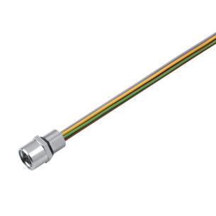 mm2 14 0 8 m gland cable m 2 0 8 poles of number thread m8 connector socket cable with built-in plug round