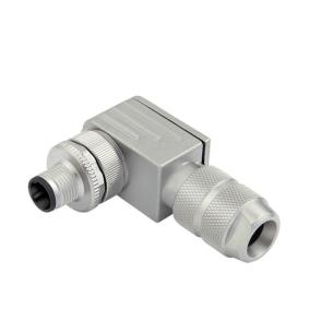 yes connection shield ip67 4 poles of number connection crimp d-coded m12 customisable field plug round