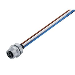 m 2 0 4 poles of number m12 cable with built-in plug round