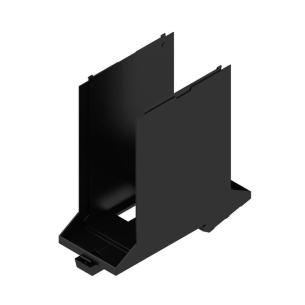 black plastic state installed in ip20 45 width housing modular element base