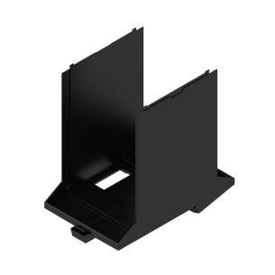 black plastic state installed in ip20 5 67 width housing modular element base