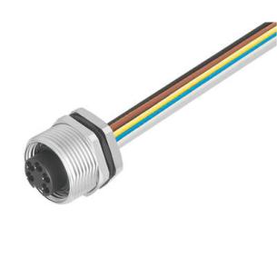 pur pur mm2 75 0 8 7 gland cable m 2 5 poles of number 8 7 connector socket cable with built-in plug round