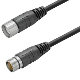 no shielded no led straight socket - straight pin m 5 19 poles of number m23 m23 cable sensor-actuator