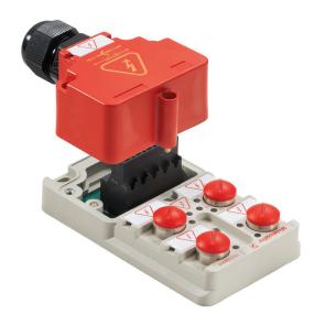 yes led s-coded v 400 m12 version hood cable without distributor passive sensor-actuator