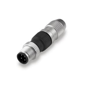 no connection shield ip67 4 poles of number connection displacement insulation a-coded m12 customisable field plug round