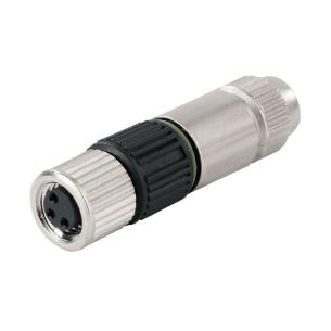 no connection shield ip67 3 poles of number connection displacement insulation a-coded m8 customisable field plug round