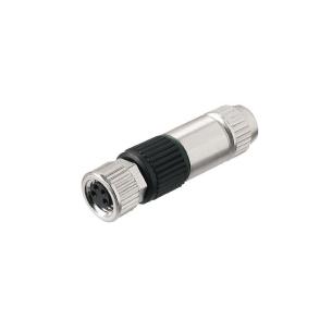 no connection shield ip67 4 poles of number connection displacement insulation a-coded m8 customisable field plug round