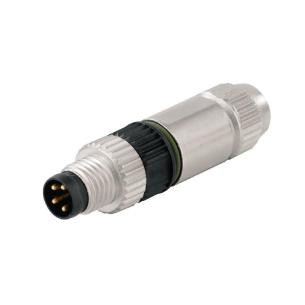 no connection shield ip67 4 poles of number connection displacement insulation a-coded m8 customisable field plug round
