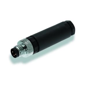 no connection shield ip67 3 poles of number connection screw a-coded m8 customisable field plug round