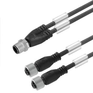 r to similar black straight socket 2x straight pin cabling twin m 5 2 3 m12 m12 line connecting assembled cable adaptor sensor-actuator