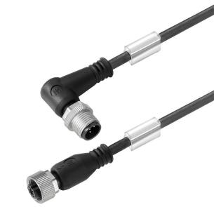 no shielded no led straight bush - angled pin m 5 1 3 poles of number m12 m12 cable sensor-actuator