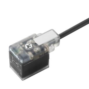 black pur m 5 1 length cable mm 11 b design industrial plug valve - connector without end one assembled cable valve