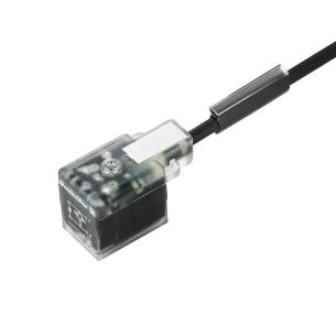 black pur m 10 length cable mm 11 b design industrial plug valve - connector without end one assembled cable valve