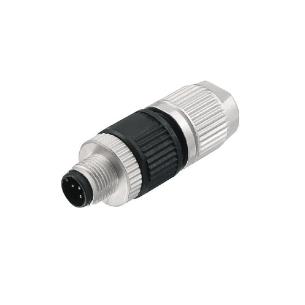 no connection shield ip67 4 poles of number connection displacement insulation a-coded m12 customisable field plug round