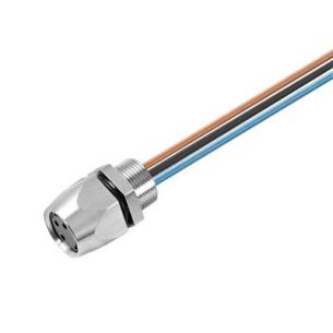 pvc mm2 25 0 8 m gland cable m 5 0 3 poles of number thread m8 connector socket cable with built-in plug round