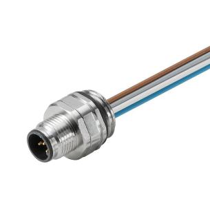 pvc mm2 25 0 m 5 0 8 poles of number m12 cable with built-in plug round