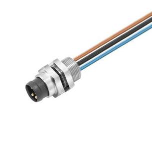 pvc mm2 25 0 8 m gland cable m 5 0 3 poles of number snap m8 pin cable with built-in plug round