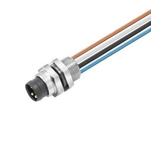 pvc mm2 25 0 8 m gland cable m 5 0 4 poles of number snap m8 pin cable with built-in plug round