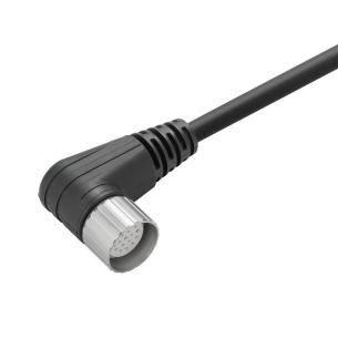 no shielded no led angled socket m 5 12 poles of number thread inner m23 cable sensor-actuator